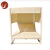 Para las sillas de mimbre al aire libre del hotel Muebles al aire libre Canopy Bed Aluminio