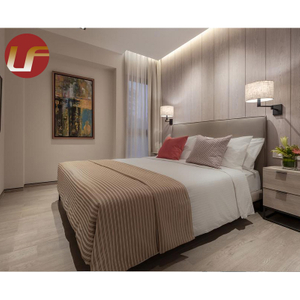 Juego de dormitorio elegante de los muebles del sitio de la cama del hotel del diseño moderno comercial de la estrella