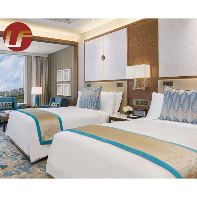 Muebles de dormitorio de habitación de huéspedes de hotel de diseño simple de interiores de alta calidad