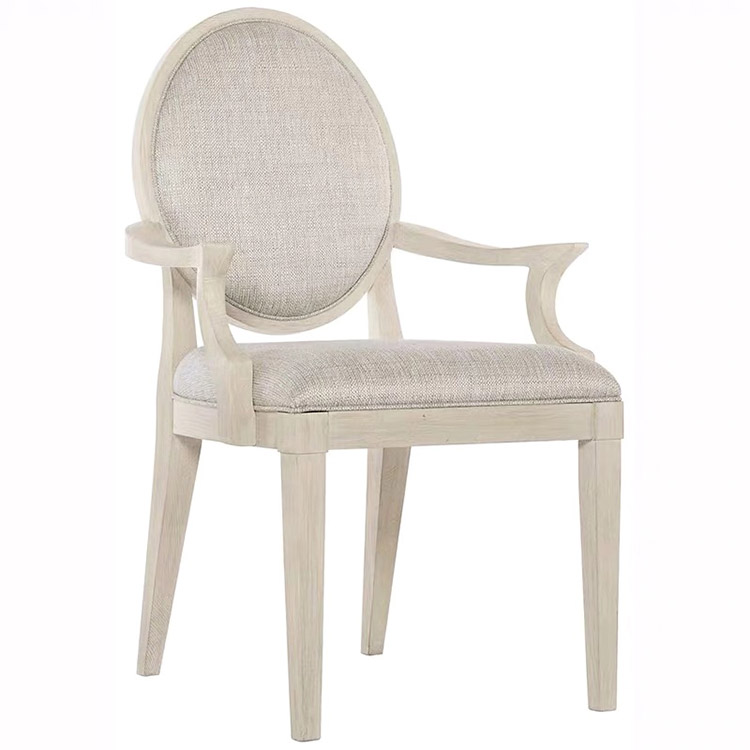Juego de sillas de mesa de comedor provinciales francesas al por mayor de madera maciza Vintage antiguo para habitación de muebles para el hogar