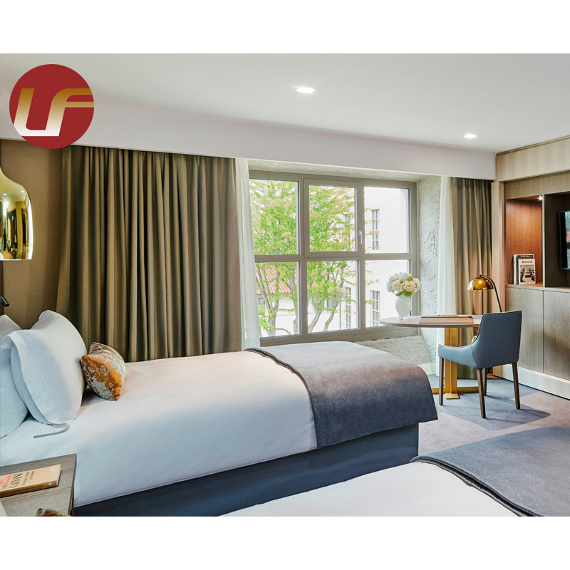 Cama de muebles de hotel personalizable moderna Juego de habitación de hotel moderno Juegos de muebles de dormitorio
