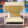 Para las sillas de mimbre al aire libre del hotel Muebles al aire libre Canopy Bed Aluminio