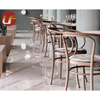 Asiento de cabina de sofá de restaurante de terciopelo de un solo lado con respaldo alto de diseño de muebles de comedor moderno