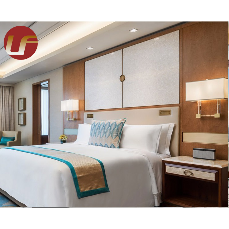 Nuevo diseño de camas de hotel de 5 estrellas King Size Juego de cama de hotel Muebles Juego de dormitorio Hotel Muebles para el hogar en venta