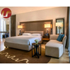 Juego de dormitorio de muebles de dormitorio de hotel con diseños de cama doble de madera contrachapada para dormitorio moderno