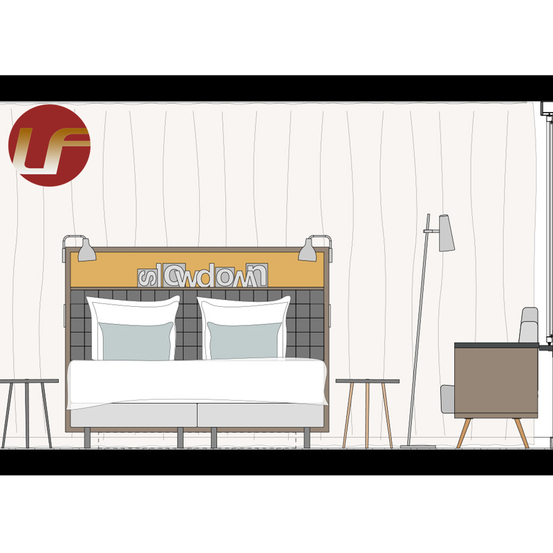 Juego de muebles de hotel de madera personalizados profesionales de diseño libre, muebles de vestíbulo de habitación de Hotel, juegos de dormitorio de Hotel, muebles de 5 estrellas