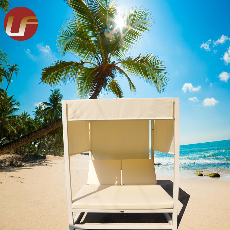 Para las sillas de mimbre al aire libre del hotel Muebles al aire libre Canopy Bed Aluminio