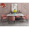 BKX, mesa de comedor de cerámica de mármol rectangular extensible grande moderna, juego de muebles de lujo ampliable