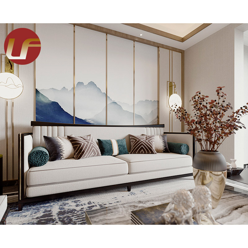 Sofás de lujo premium de alta calidad verde, muebles de sala de estar, juegos de sofás