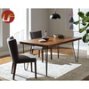 Mesa de comedor de restaurante de madera Diseño de mesa de comedor moderno contemporáneo natural de madera maciza