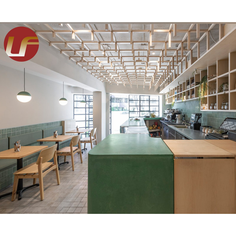 Proyecto de restaurante moderno Muebles Bar Cabina Sofá Sillas Asientos Cafetería Restaurante Muebles