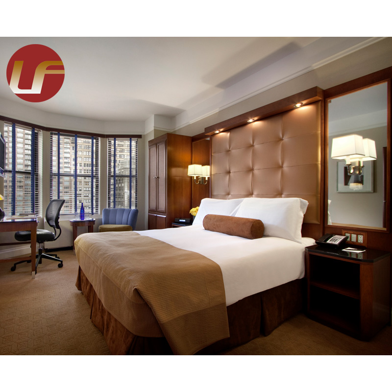 Proyecto de hotel por encargo de 5 estrellas de lujo moderno Hotel Bed Room Furniture Juego de dormitorio Muebles de hotel