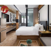 Muebles de hospitalidad Conjuntos de dormitorio Minibar Gabinete Cama de hotel moderna personalizada Cabecera Muebles de hotel