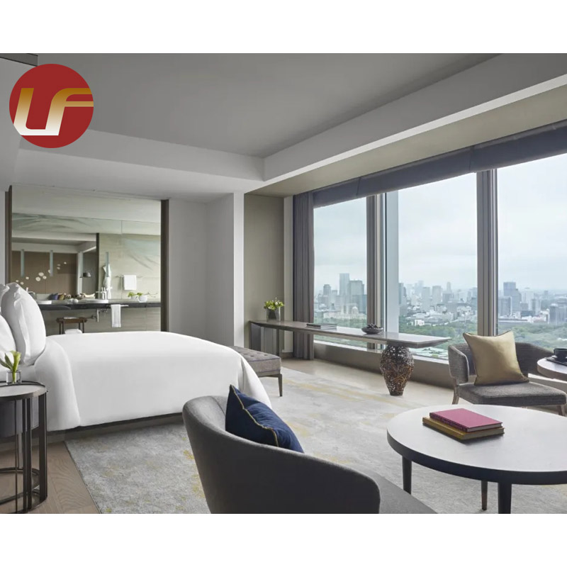 El conjunto moderno del dormitorio del hotel barato establece la personalización de los muebles de las habitaciones