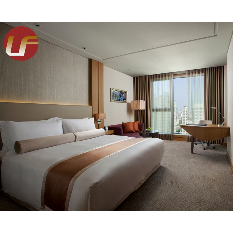 Precio competitivo Juego de cama de muebles de dormitorio de hotel Venta al por mayor de muebles modernos Habitación de hotel Muebles de dormitorio de 3-5 estrellas
