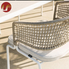 Muebles de exterior Silla de comedor de hotel Cuerda de aluminio Silla de exterior Restaurante Silla de jardín
